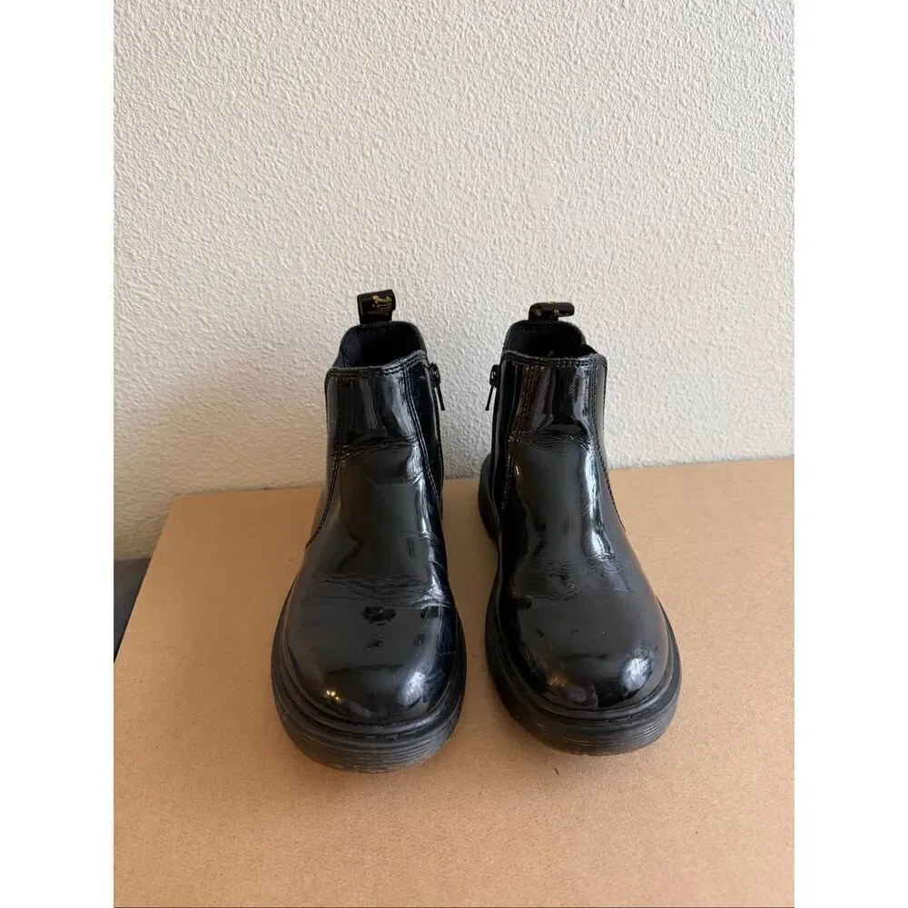 Dr.Martens WOMEN'S PATENT LEATHER CHELSEA BOOTS Girl’s size 3